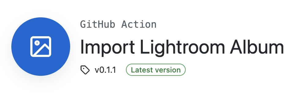 Image depicting the import lightroom album action